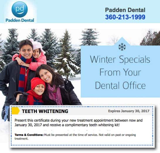 New Special:  Free Teeth Whitening
